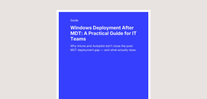 Windows Deployment After MDT